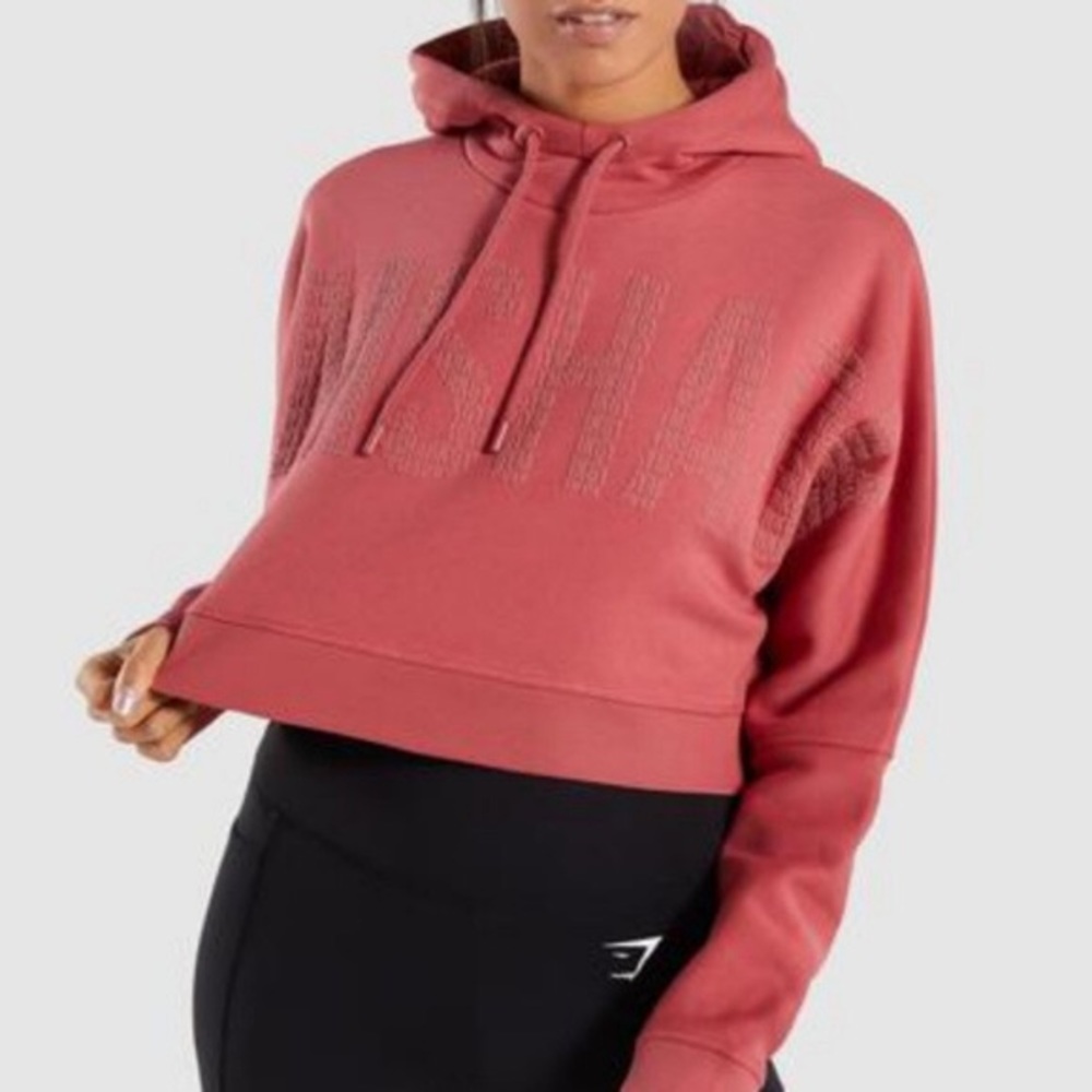 Gymshark - Pink Cropped Sweatshirt